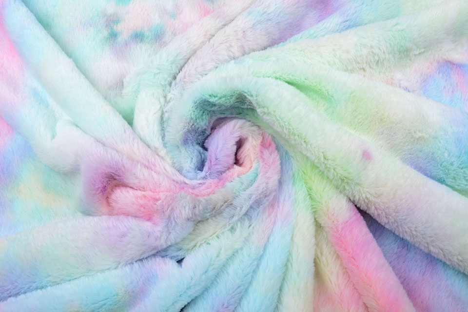 Kurz Zottelplüsch Multicolor