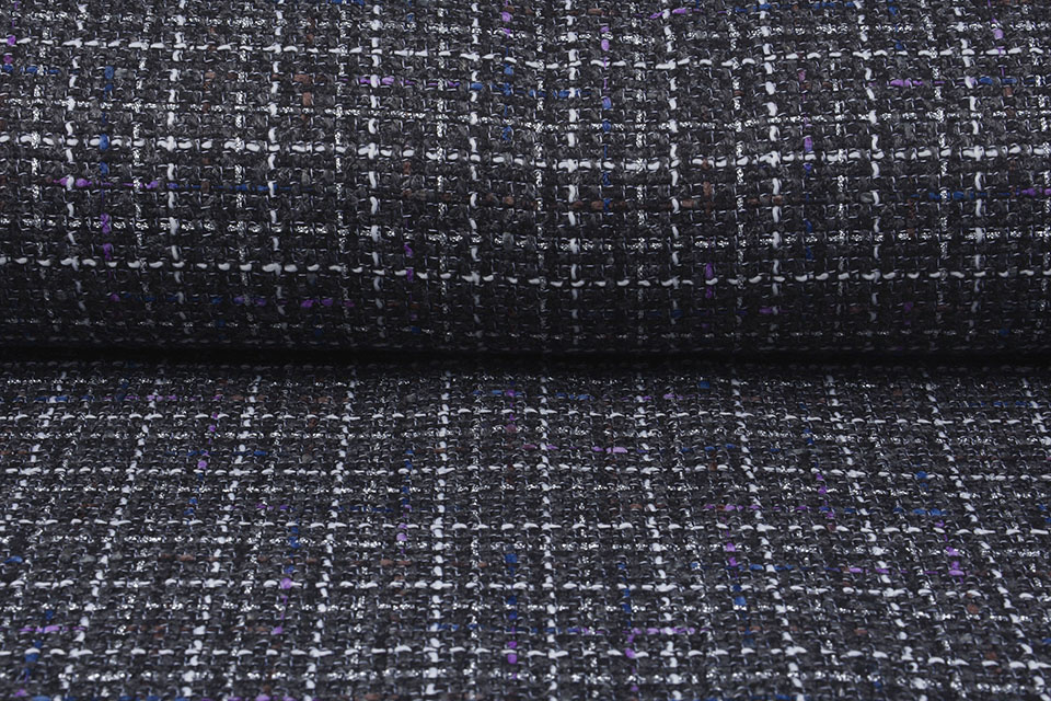 Bouclé Sjanelli Glitter Multi Black