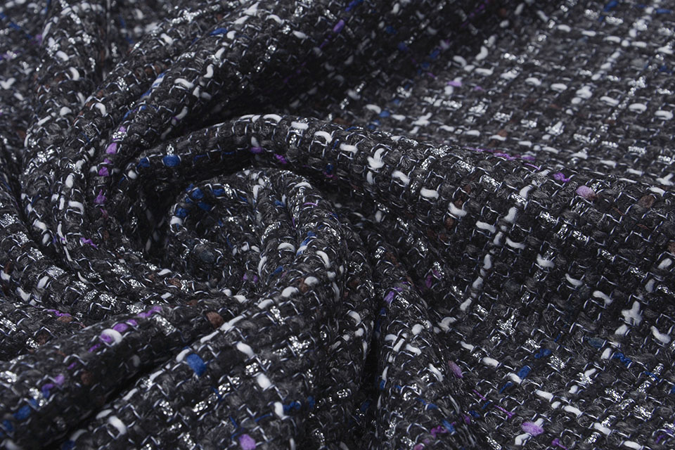 Bouclé Sjanelli Glitter Multi Black
