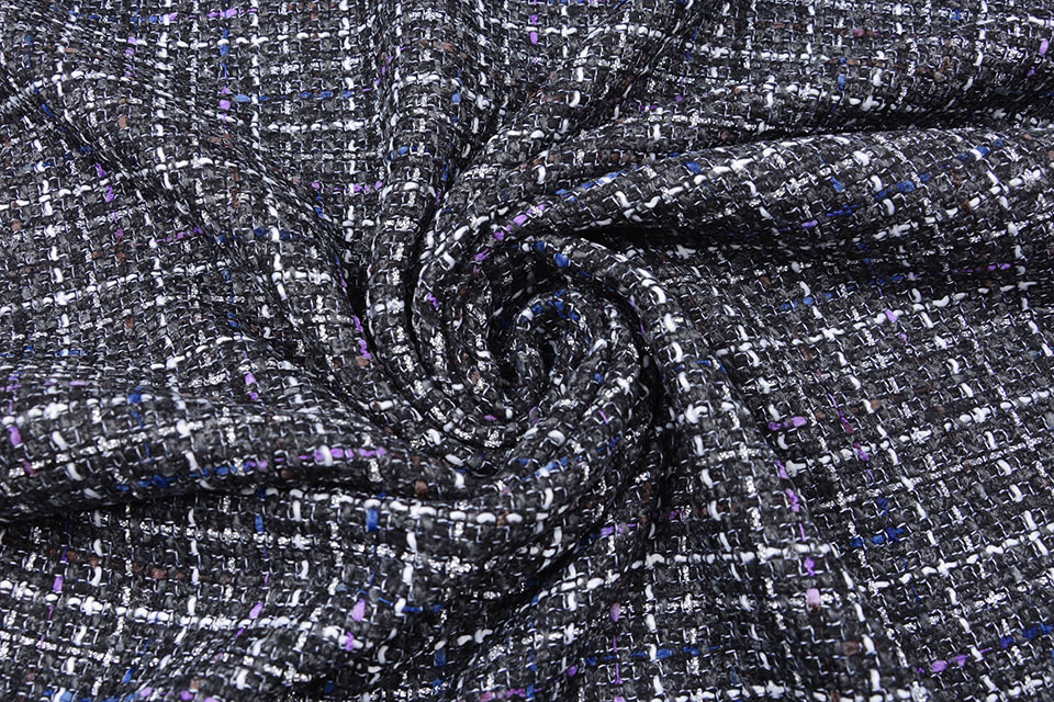 Bouclé Sjanelli Glitter Multi Black