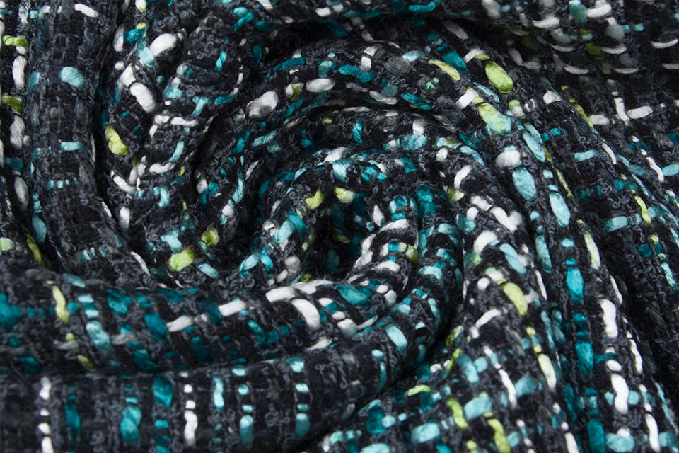 Bouclé Sjanelli Multi Zeegroen