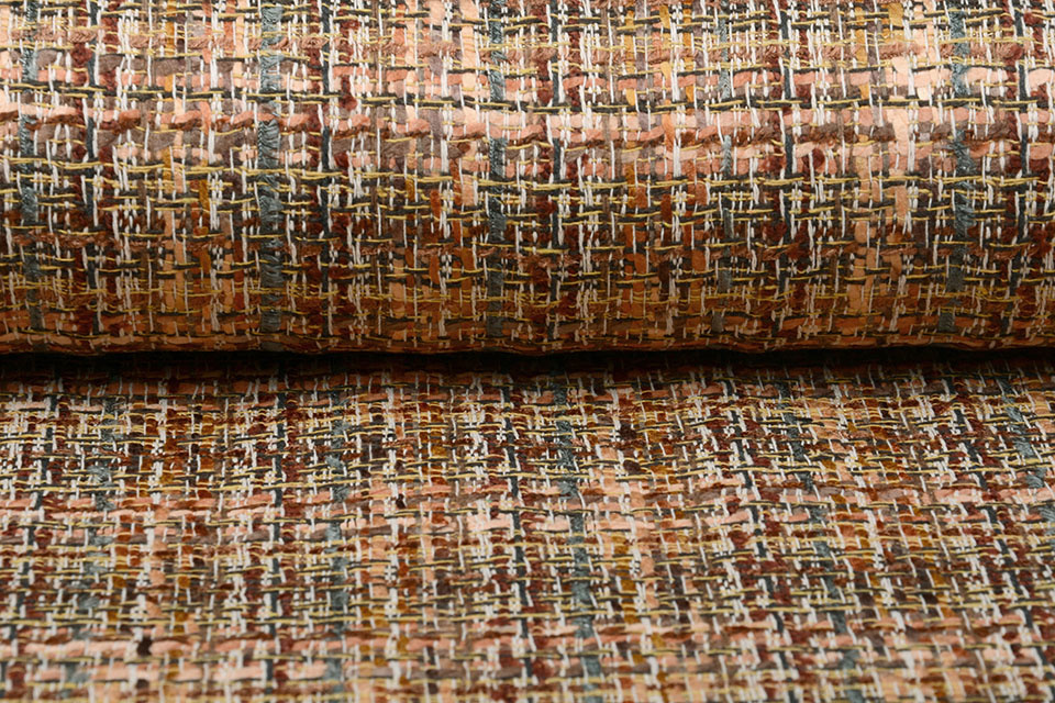 Chessy Bouclé Multi Caramel Brown
