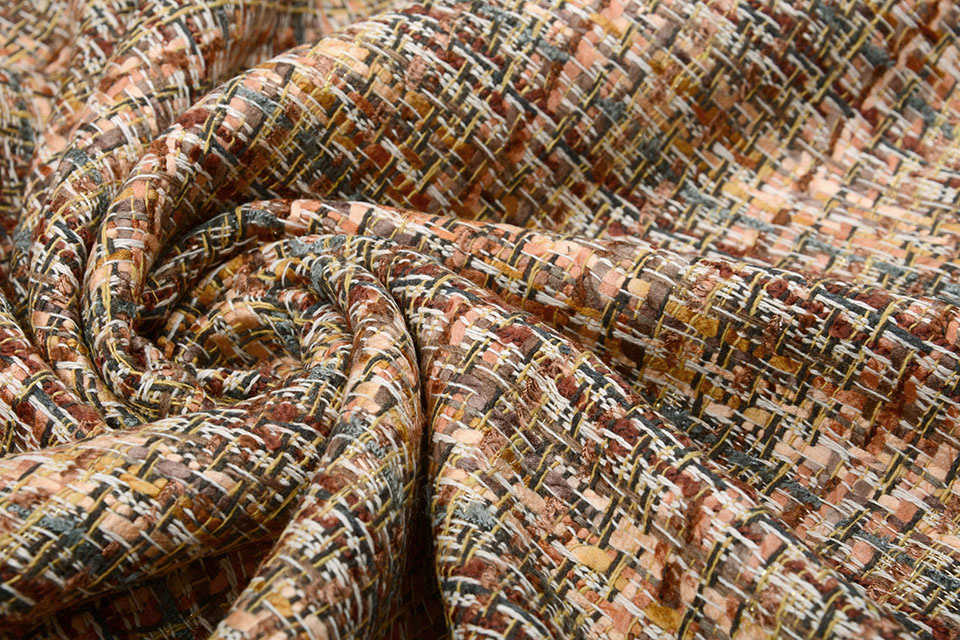 Chessy Bouclé Multi Caramel Brown
