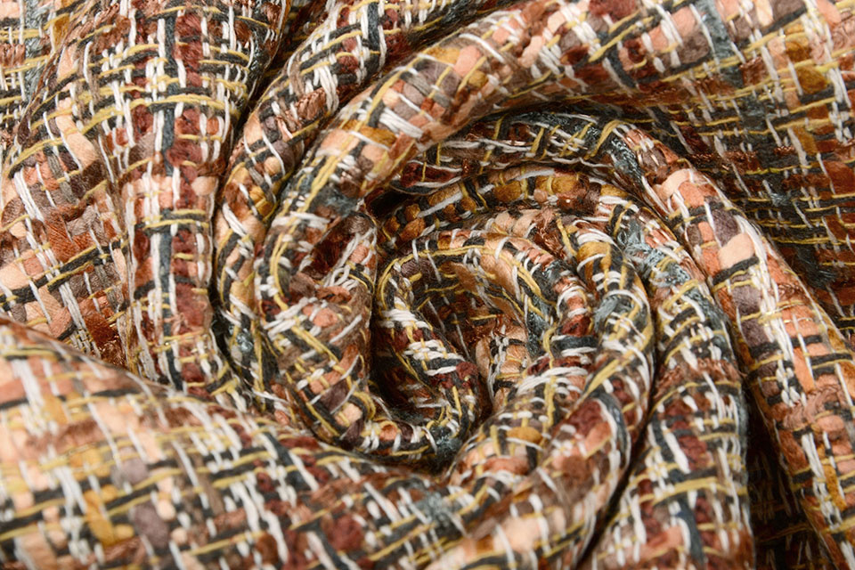 Chessy Bouclé Multi Caramel Brown