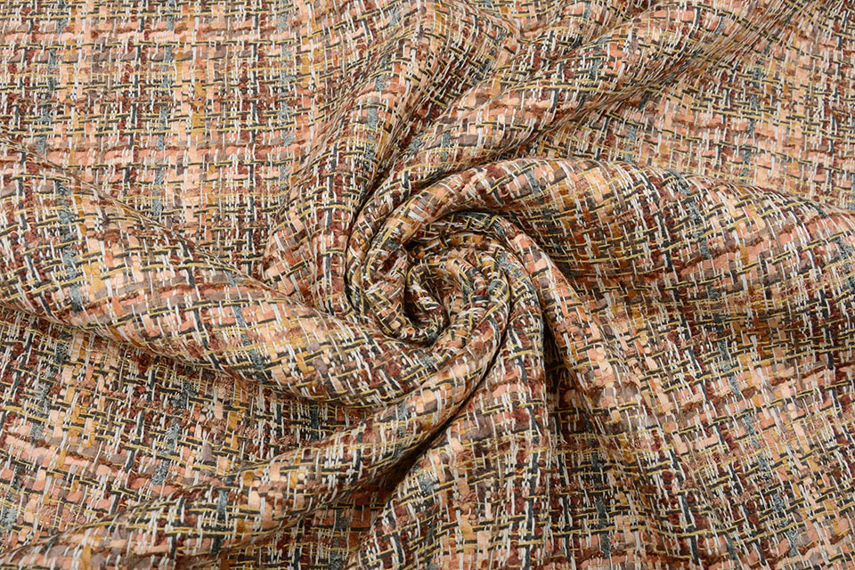 Chessy Bouclé Multi Caramel Brown