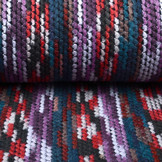 Bouclé  Viscose Plaid Multi Paars
