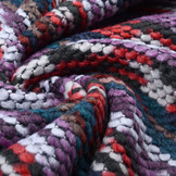 Bouclé  Viscose Plaid Multi Paars