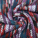 Bouclé  Viscose Plaid Multi Purple