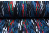 Bouclé  Viscose Plaid Multi Blauw