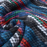 Bouclé  Viscose Plaid Multi Blauw