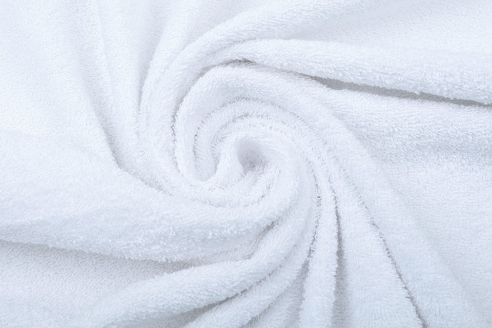 Velours Terry Cloth White - YES Fabrics