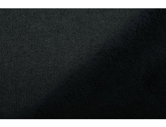 Sweatstoff Gestrickt, Bunt Melange Schwarz