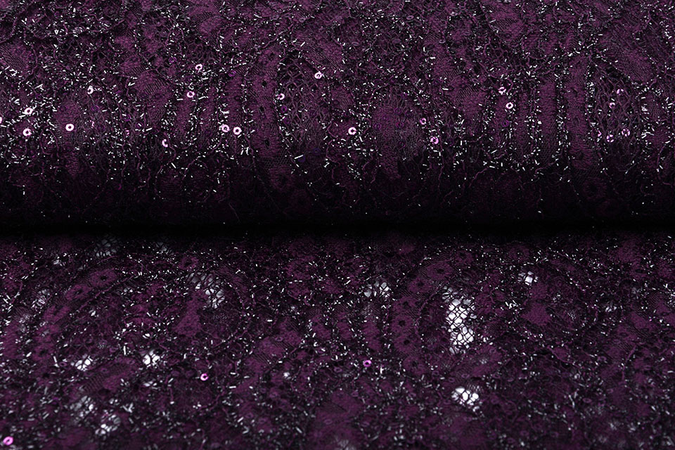 Lace Sequins Pakuhi Purple