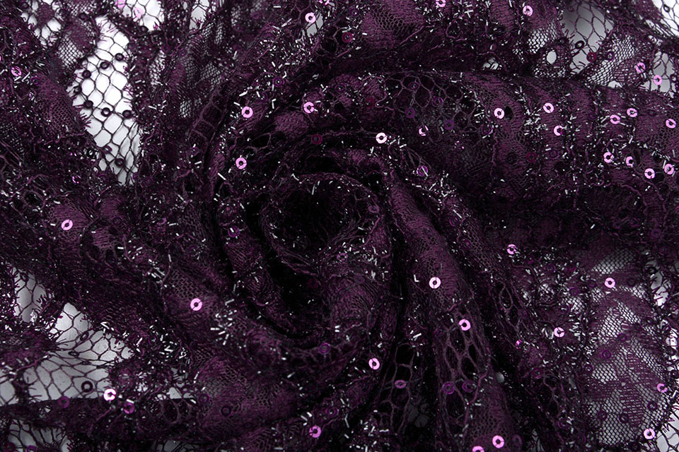 Lace Sequins Pakuhi Purple