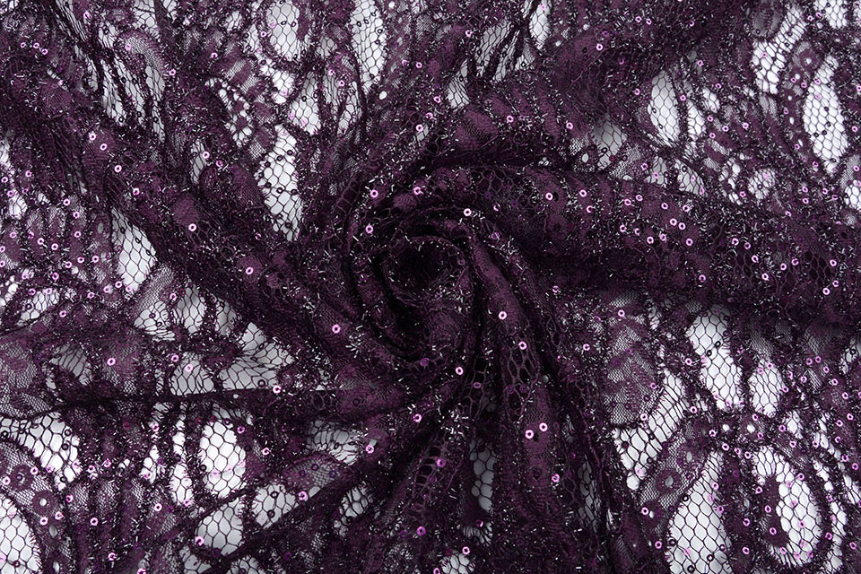 Lace Sequins Pakuhi Purple