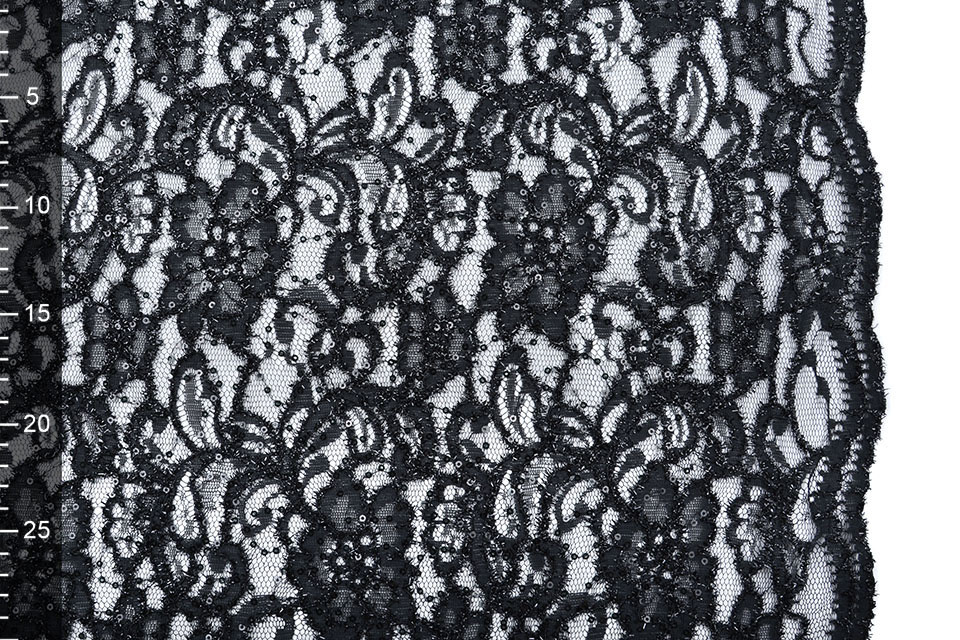 Lace Sequins Pakuhi Black