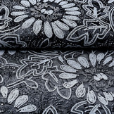 Mesh Sequins Pango Black White