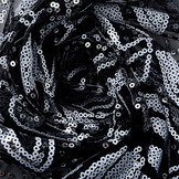 Mesh Sequins Pango Black White