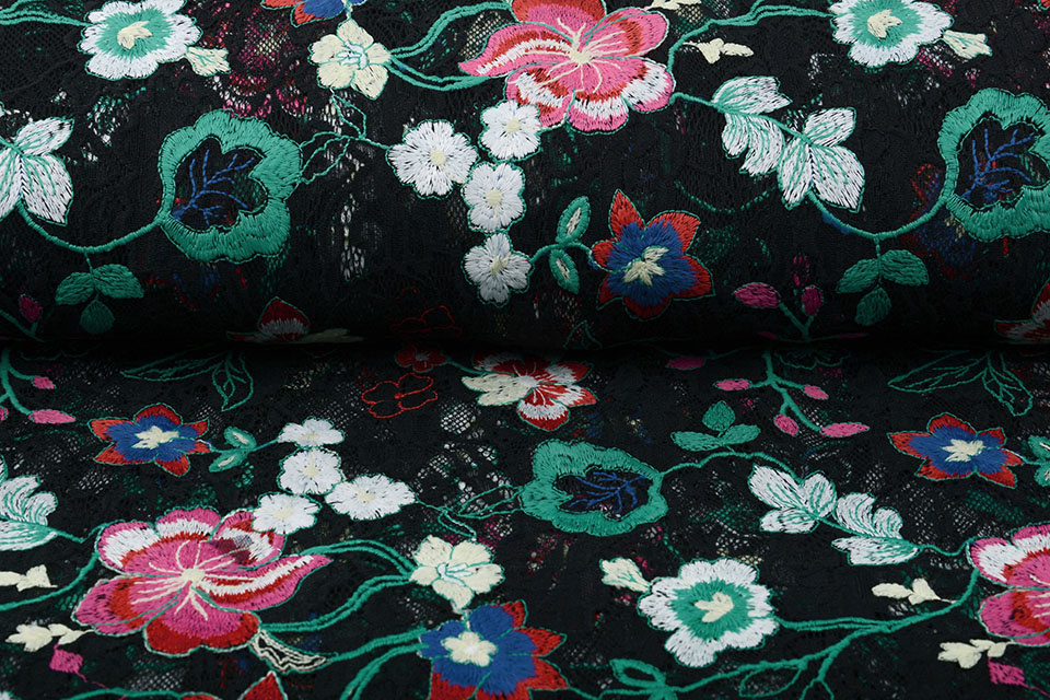 Embroidered Lace Whakairo
