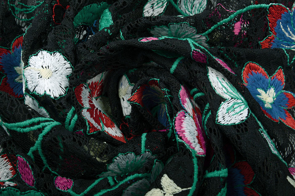 Embroidered Lace Whakairo
