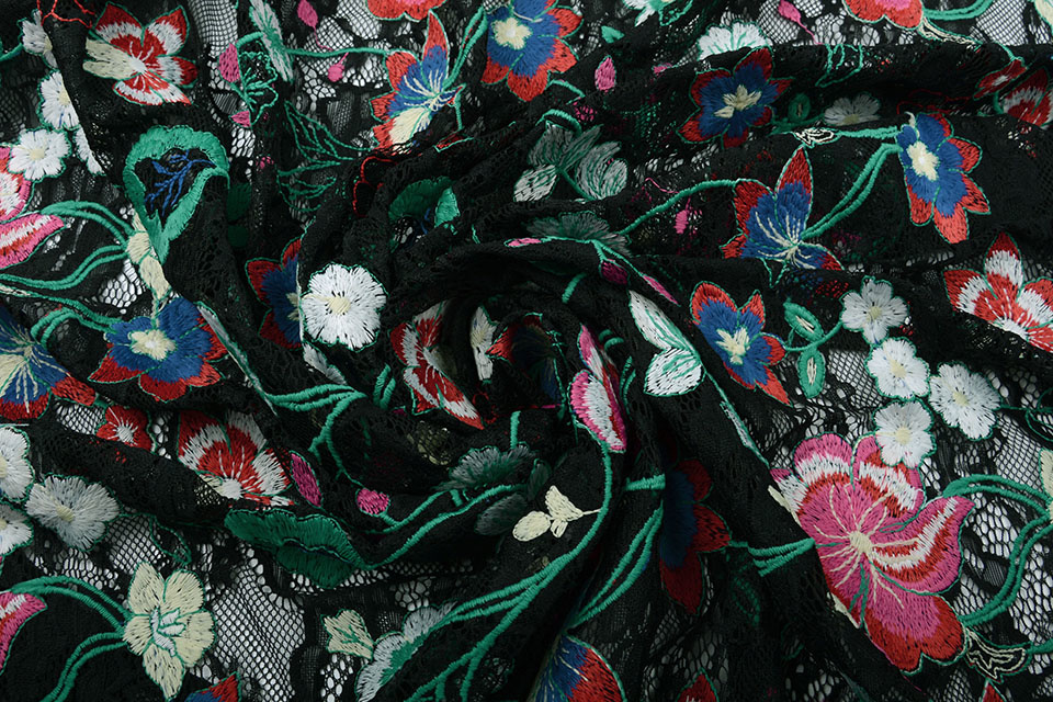 Embroidered Lace Whakairo