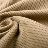 Baby Jersey Waffle Pique Fabric Mocha Brown