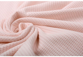 Baby Jersey Waffle Pique Fabric Light Pink