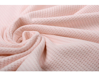 Baby Jersey Waffelpiqué Baumwolle Hellrosa