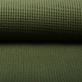 Baby Jersey Waffle Pique Fabric Army Green