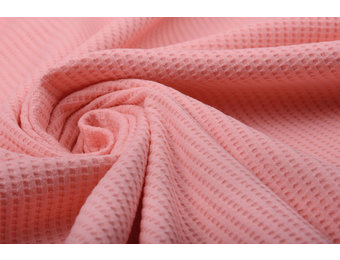 Baby Jersey Waffelpiqué Baumwolle Koralle