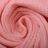Baby Jersey Waffle Pique Fabric Coral