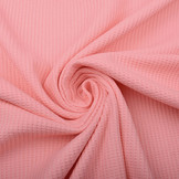 Baby Jersey Waffle Pique Fabric Coral