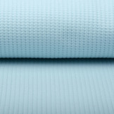 Baby Jersey Waffelpiqué Baumwolle Babyblau