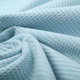 Baby Jersey Waffle Pique Fabric Baby Blue