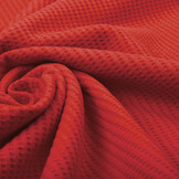 Baby Jersey Waffle Pique Fabric Red