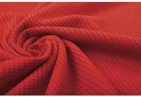 Baby Jersey Waffelpiqué Baumwolle Rot