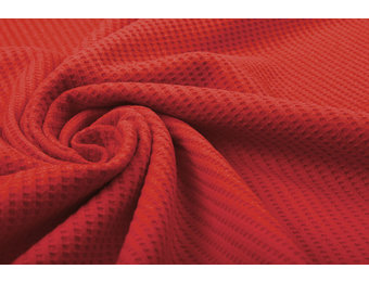 Baby Jersey Waffelpiqué Baumwolle Rot