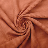 Baby Jersey Waffelpiqué Baumwolle Brique