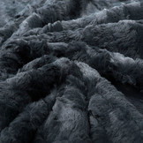Short Hairy Fur Furla Grey Blue