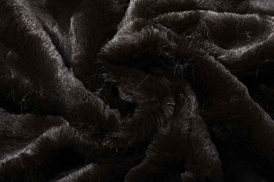 Short Hairy Fur Furrel Dark Brown