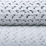 Kort Harige Bont Roses-2-Tone Aubergine Wit