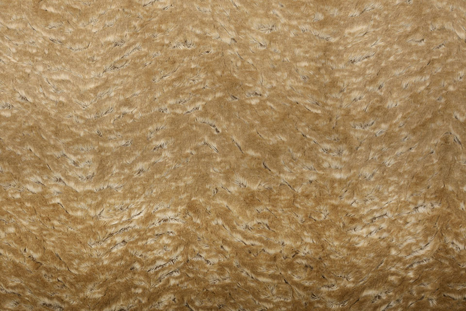 Kort Harige Bont 2-Tone Mokka Bruin