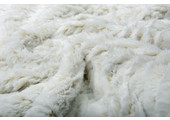 Kort Harige Bont 2-Tone Off-White