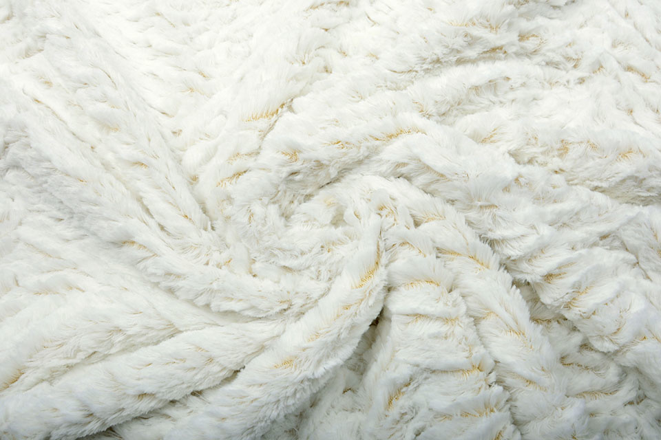 Short Hairy Fur 2-Tone Off-White