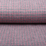 Woven Woolen Fabric Fine Checkered Red