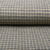 Woven Woolen Fabric Fine Checkered Brown