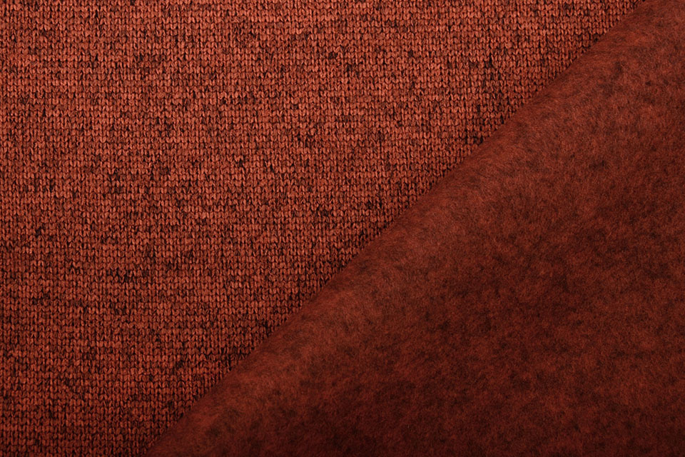 Strickfleece 2-Tone Brique