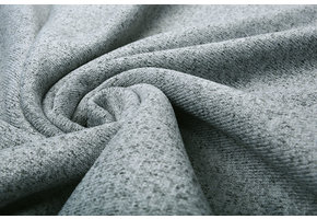 Gebreide Fleece 2-Tone Zilver Grijs