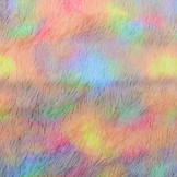 Lange Zottelplüsch Multicolor  Einhorn