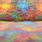 Long Hairy Fur Multi Color Unicorn